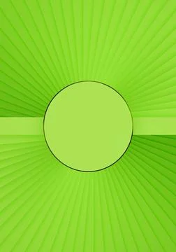 Bright, neon green 3D rendering top view flat lay product display one cylinde Stock Illustration