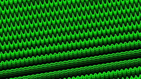 Bright neon green zigzag lines form a dynamic abstract pattern with a black b Иллюстрация
