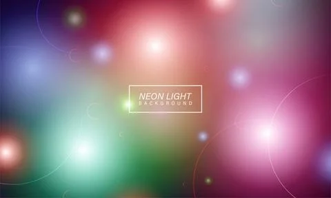 Bright neon light background Stock Illustration