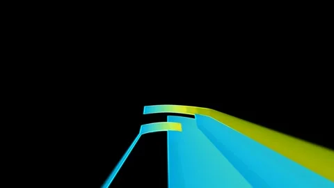 Bright Neon Rectangular Pattern | Dynamic Loopable Background Stock Footage 295569005