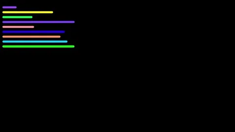 Bright neon stripes abstract lines animation seamless loop dynamic energy d.. Stock Footage 313427082