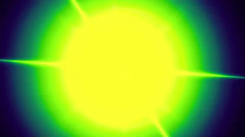 Bright neon sunburst explosion with radiant light rays. High-energy glowing flar Stock Footage 334309119