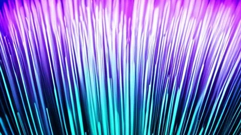 Bright neon threads rising up. Video stock 291316073