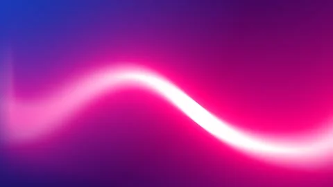 Bright Neon Waves against a Vivid Gradient Abstract Background Stock Footage 341781354