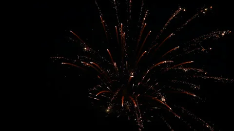 Bright Night Fireworks Stock Footage 37923289