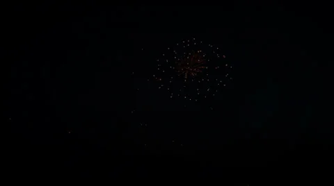 Bright Night Fireworks Stock Footage 37923315