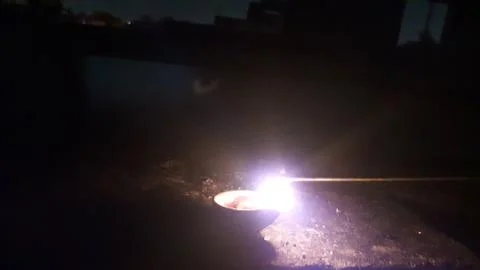 BRIGHT NIGHT LIGHT 스톡 사진