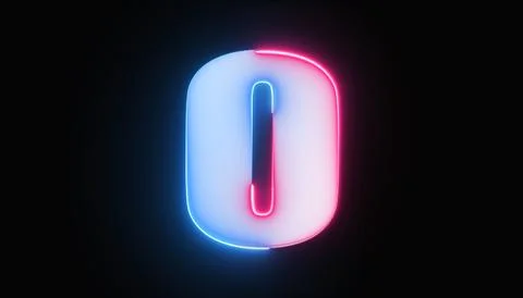 Bright number zero, number 0, the best digital symbol, Alphabet made from G.. Stock Photos