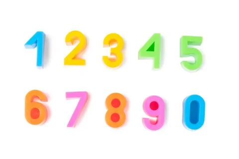 Bright numbers Foto stock