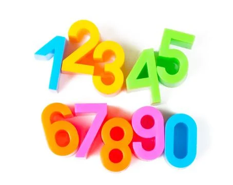 Bright numbers Stock Photos