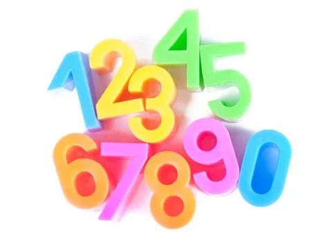 Bright numbers Stock Photos