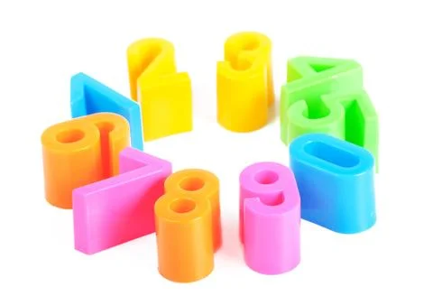 Bright numbers Stock Photos