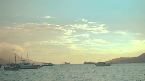 Bright Ocean Sunset Stock Footage 150004871