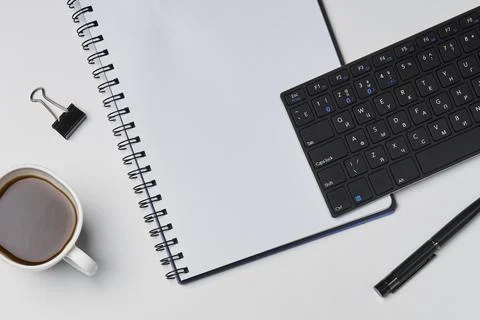 Bright office workspace Stock Photos