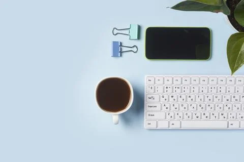 Bright office workspace Stock Photos