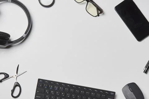 Bright office workspace Stock Photos