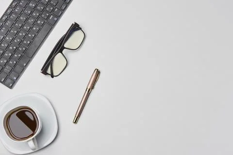 Bright office workspace Stock Photos