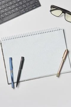 Bright office workspace Stock Photos