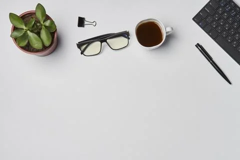 Bright office workspace Stock Photos