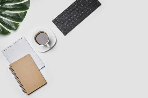 Bright office workspace Stock Photos