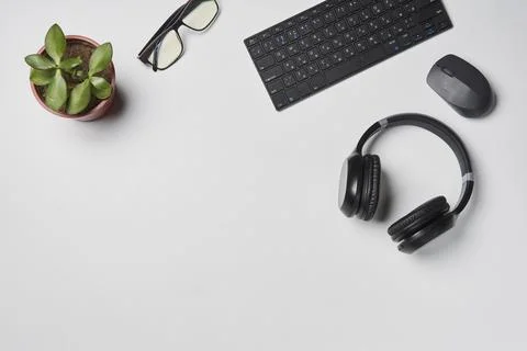 Bright office workspace Stock Photos