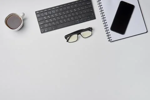 Bright office workspace Stock Photos