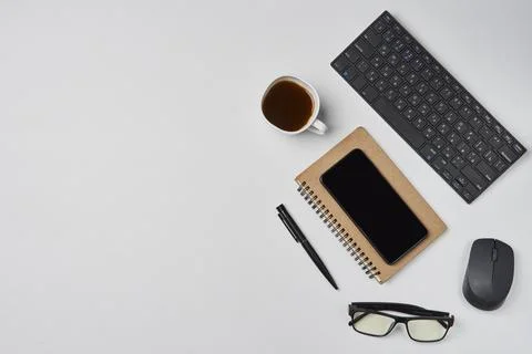 Bright office workspace Stock Photos