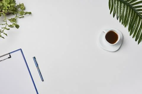 Bright office workspace Stock Photos