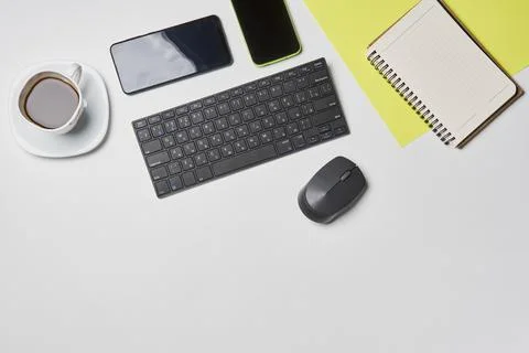Bright office workspace Stock Photos