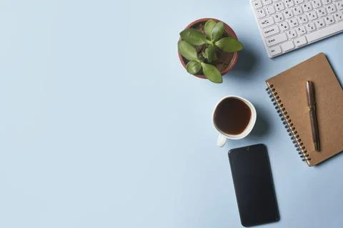 Bright office workspace Stock Photos