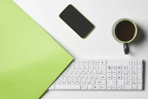 Bright office workspace Stock Photos