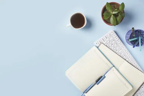 Bright office workspace Stock Photos