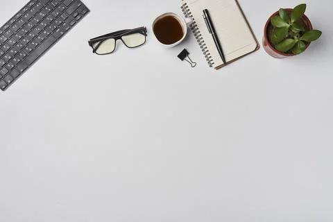 Bright office workspace Stock Photos