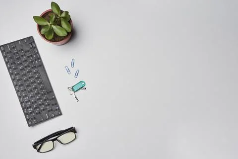 Bright office workspace Stock Photos