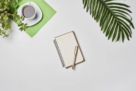 Bright office workspace Stock Photos