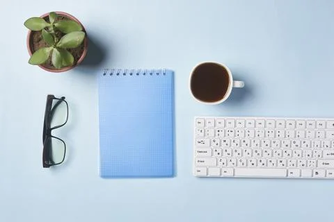 Bright office workspace Stock Photos