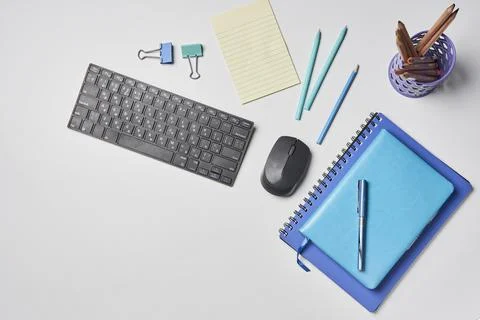 Bright office workspace Stock-Fotos