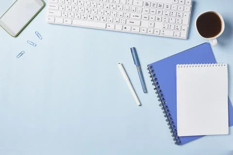 Bright office workspace Stock Photos