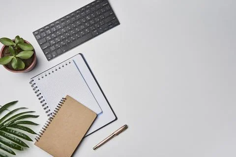 Bright office workspace Stock Photos