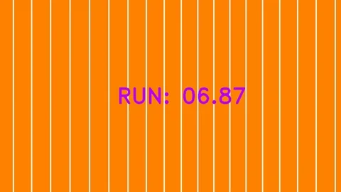 Bright orange 30 seconds digital timer stopwatch Stock Footage 342080780