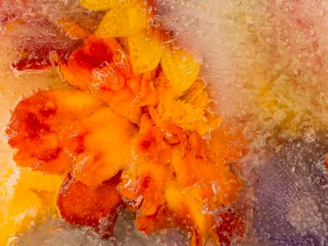 Bright orange abstract Foto stock