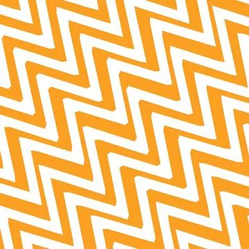 Bright Orange and White Diagonal Chevron Pattern - Modern Geometric Zigzag Stock-Illustration