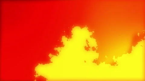 Bright orange and yellow fire flickering against a red background 動画素材 336933841