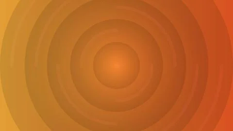 A bright orange background with a circle in the center Illustrazione stock