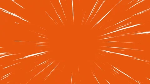 Bright orange background with dynamic white lines radiating outward, creating a Stock Footage 315005837