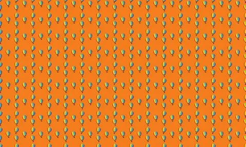 Bright orange carrot pattern with green leaves on background Stock Illustration