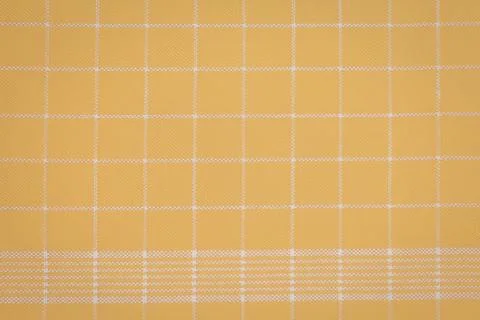 Bright orange checkered fabric texture closeup Stock Photos