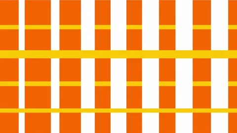 Bright orange checkered pattern with simple modern minimal geometry Stock Footage 317529352