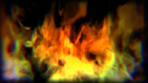 Bright Orange Fire Flames Close Up Motion Loop Stock Footage 346444483