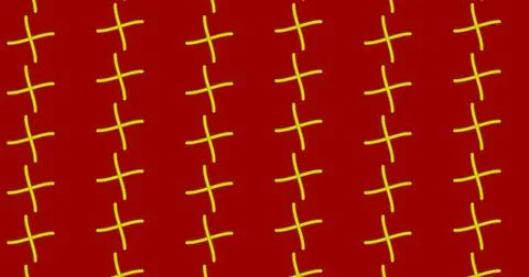 Bright Orange Flame Pattern on Teal Background Stock Illustration